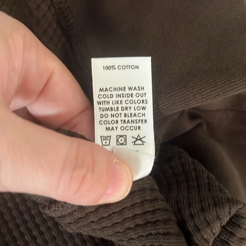 Cotton Citizen Cooper Half Zip Espresso NWT
